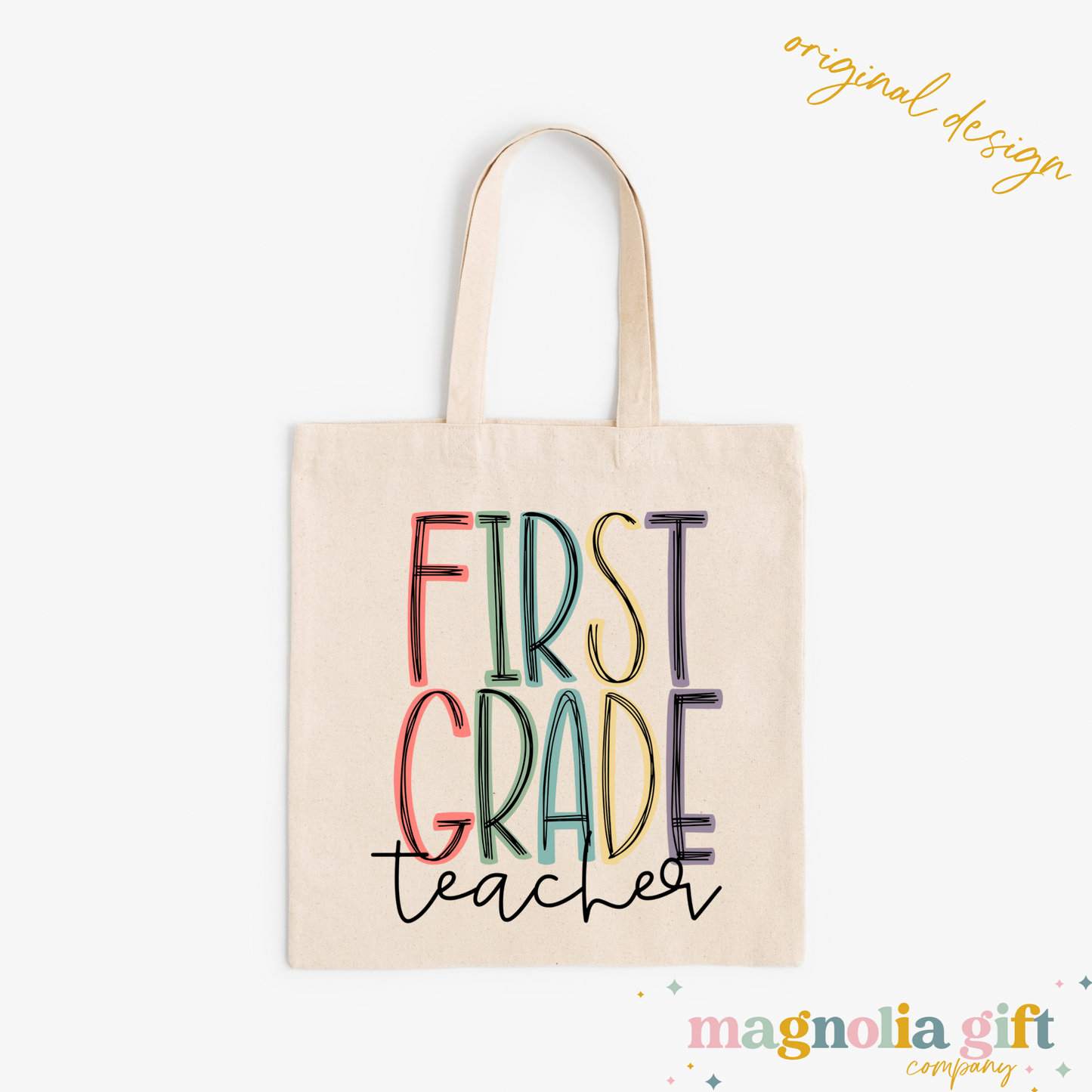 Muted Grade/Teacher Tote Bag