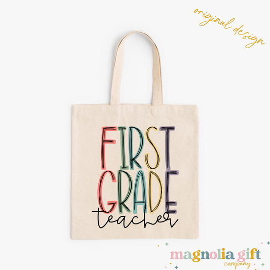 Muted Grade/Teacher Tote Bag