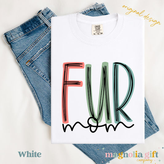 Muted Fur Mom Tee
