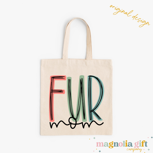 Muted Fur Mom Tote Bag