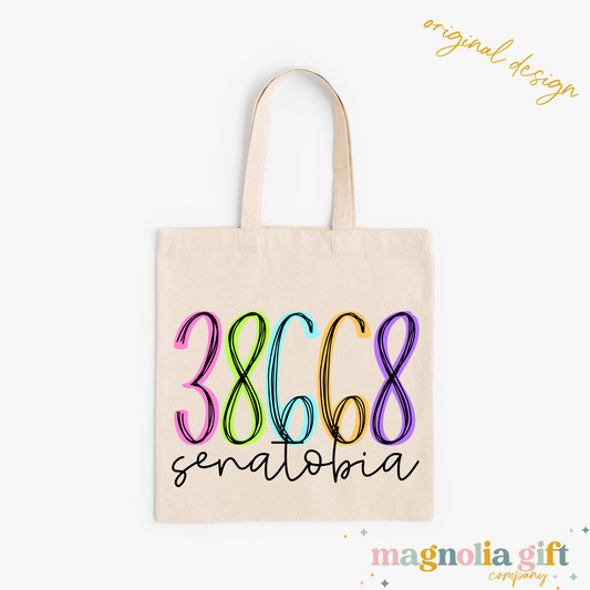 Neon Zip/City Tote Bag