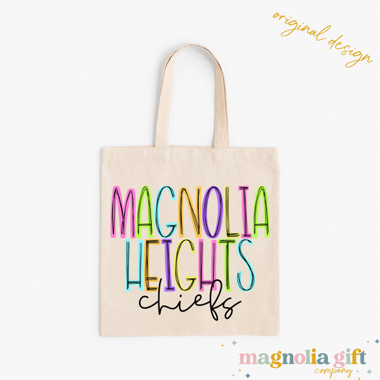 Neon Mascot Tote Bag