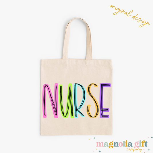 Neon Occupation Tote Bag