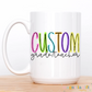 Neon Grade/Teacher Coffee Mug