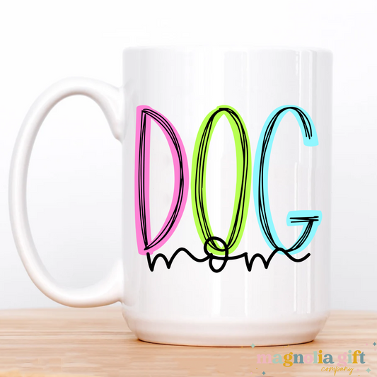 Neon Dog Mom Coffee Mug