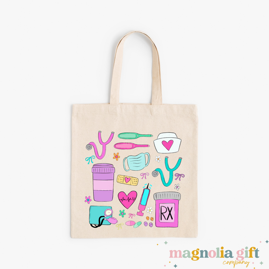 Nurse Clip Art Tote Bag