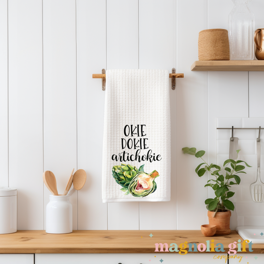 Okie Dokie Artichokie Tea Towel