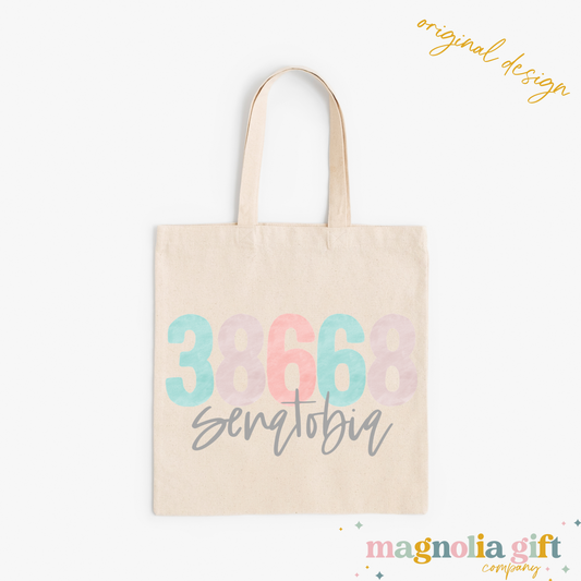 Pastel Watercolor Zip/City Tote Bag