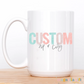 Pastel Watercolor Zip Code & City Coffee Mug