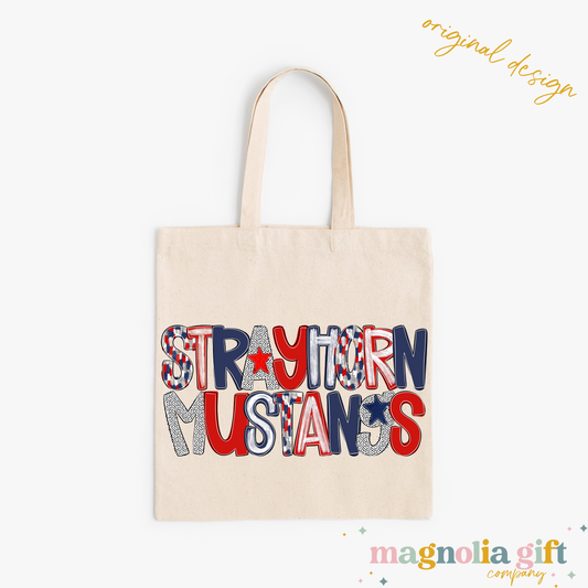 Poppy Strayhorn Mustangs Tote Bag