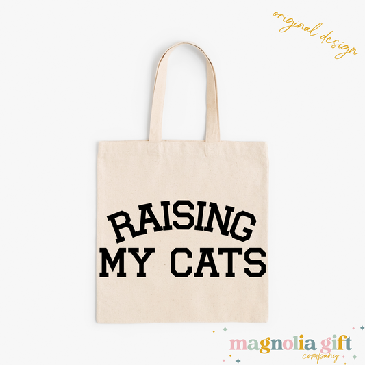 Raising My Cats Tote Bag