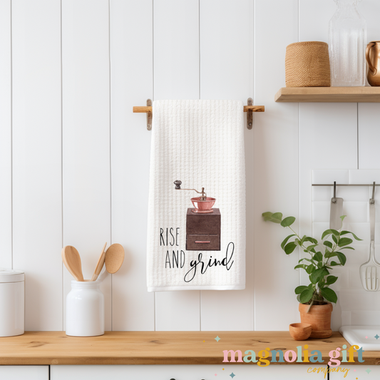 Rise & Grind Tea Towel