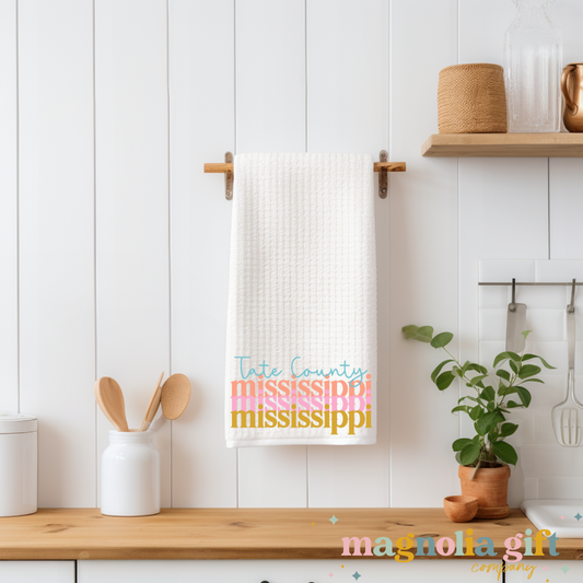 Stacked Custom Tea Towel