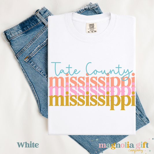 Stacked City/State Tee