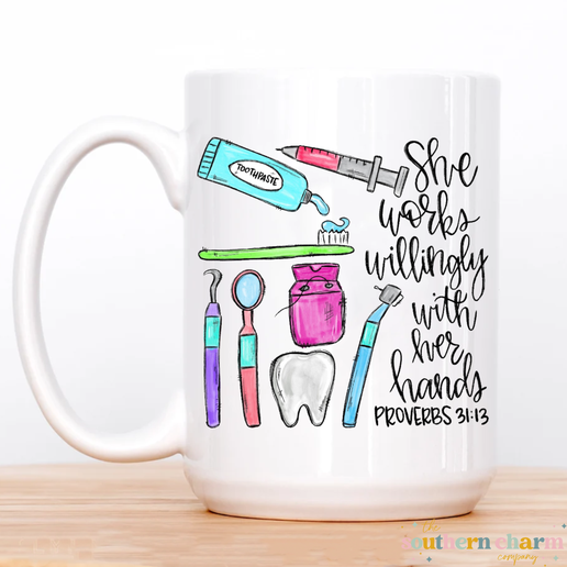 Works Willingly-Dental Coffee Mug