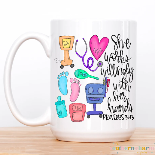 Works Willingly-NICU Nurse Coffee Mug
