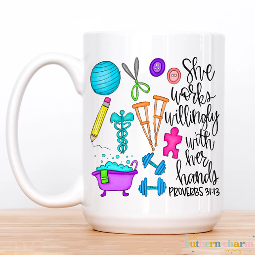 Works Willingly-Occupational Therapist Coffee Mug