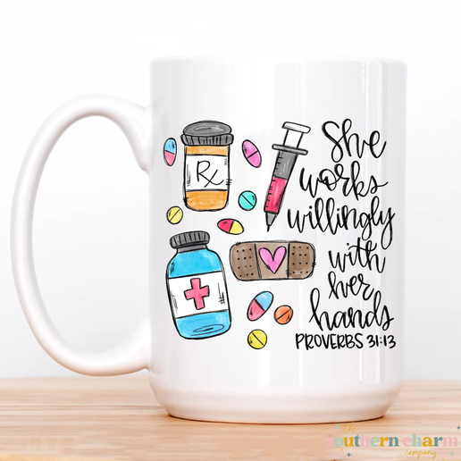 Works Willingly-Pharmacy Coffee Mug